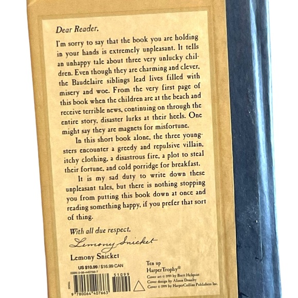 Childrens Books- A Series of Unfortunate Events by Lemony Snicket Books 1- 3 GC - Picture 3 of 7